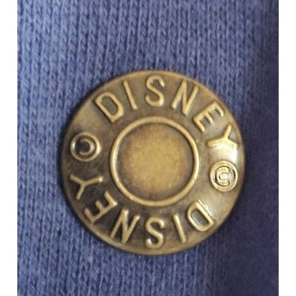 Vintage Disney Parks 1971 Letterman Jacket Unisex Large Blue Snap Button Pockets - Picture 5 of 12